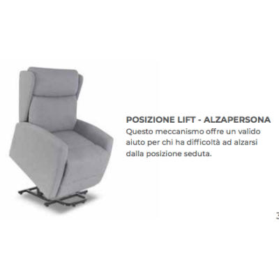 Poltrona Relax Elettrica Butterfly Permaflex con Lift 2 Motori – Posizione TV e Total Relax