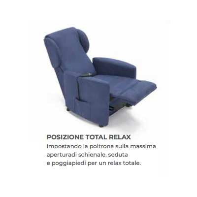 Poltrona relax elettrica AIDA Permaflex con Lift 2 Motori – Design compatto e comfort totale
