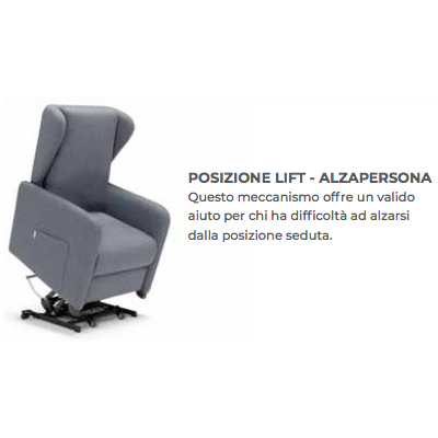 Poltrona relax elettrica NABUCCO Permaflex con Lift 2 Motori – Doppia Pediera, Roller e Cardio Relax